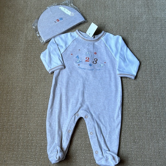 NWT Crème de la Crème Pima Cotton Bear Layette Set 3-6 Months - Picture 5 of 7